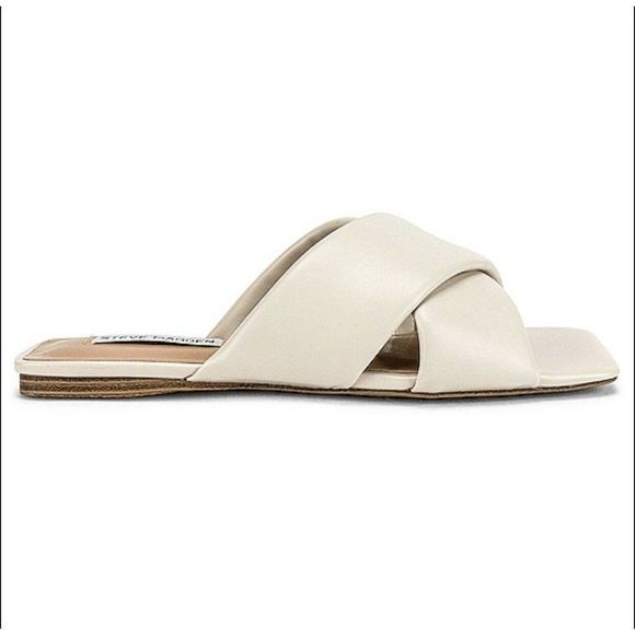 Steve Madden Cream Sandals - Picture 1 of 7